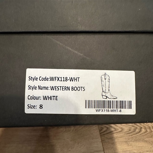 White Fox Western Cowboy Boots - White [NEW] - Picture 13 of 13